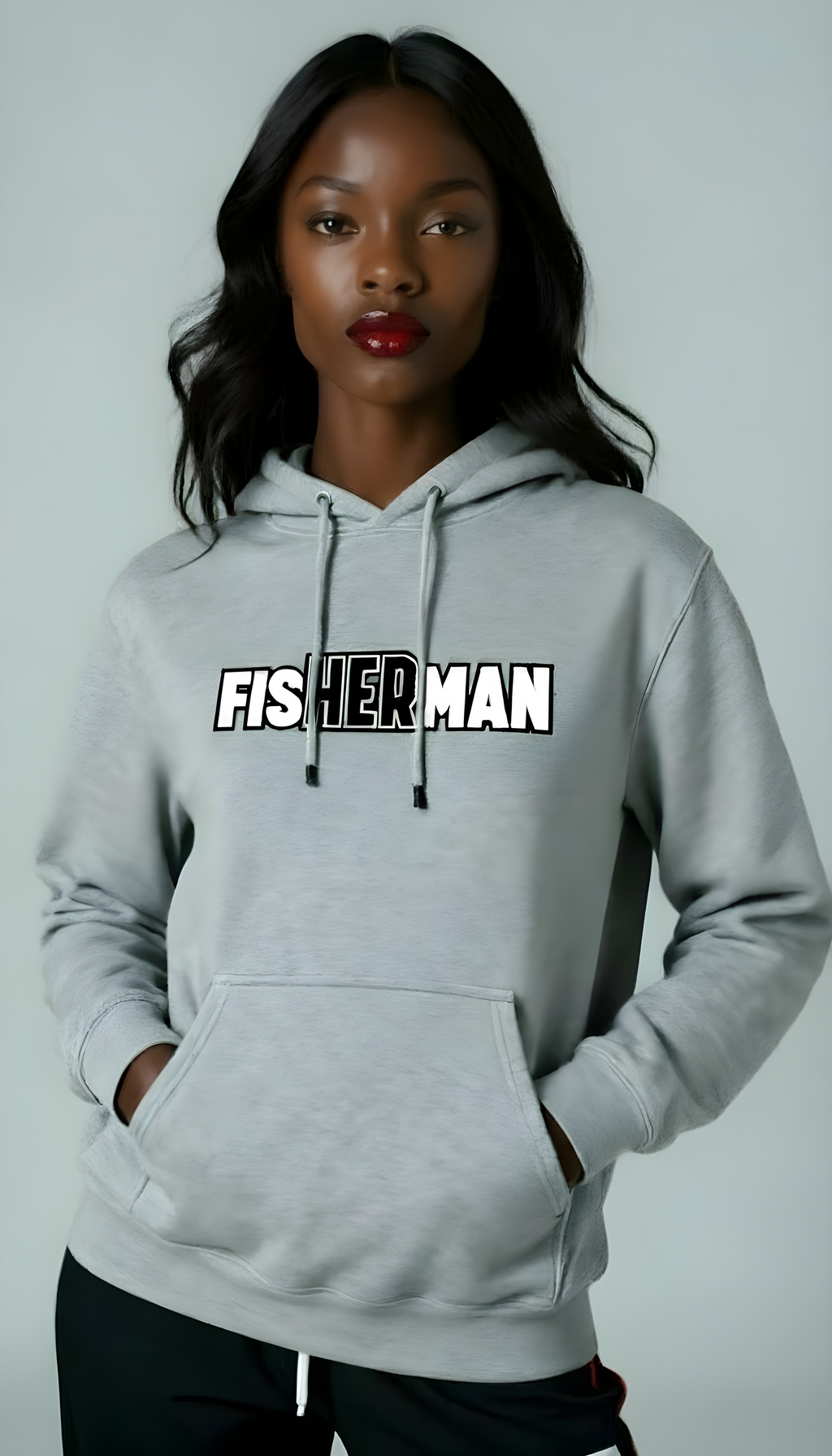 Grey FisHERman Hoodie